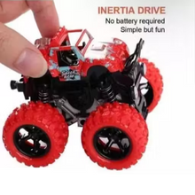 Monster Truck Friction Powered Cars – 360° Stunt 4WD Toy Cars - Pack of 2